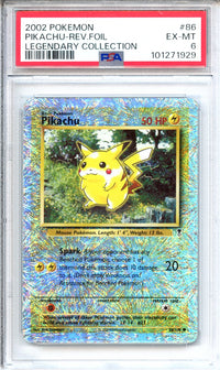 Pokemon Graded: Legendary Collection Reverse Holo Pikachu PSA 6