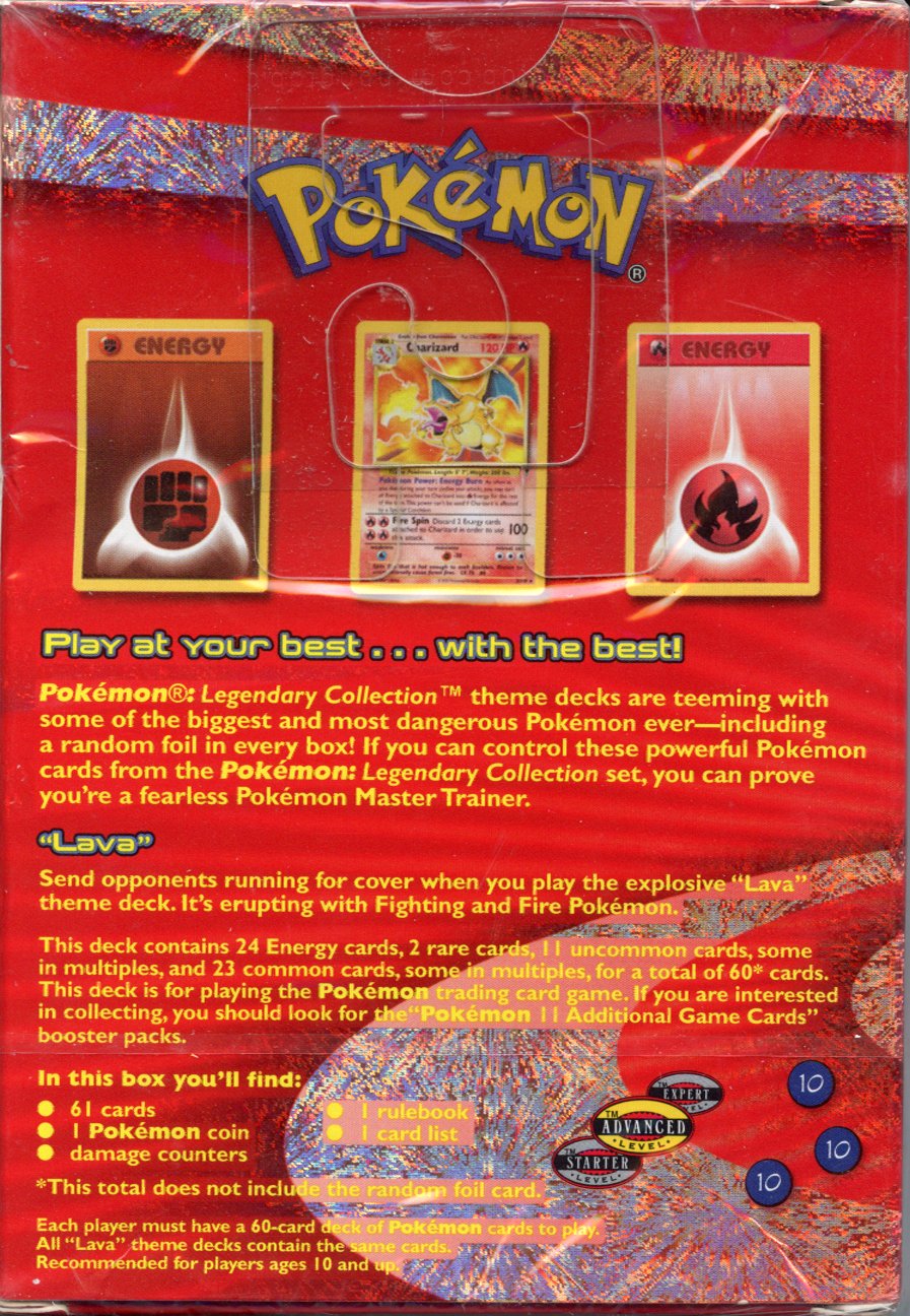 Pokemon: Legendary Collection Lava Deck Sealed