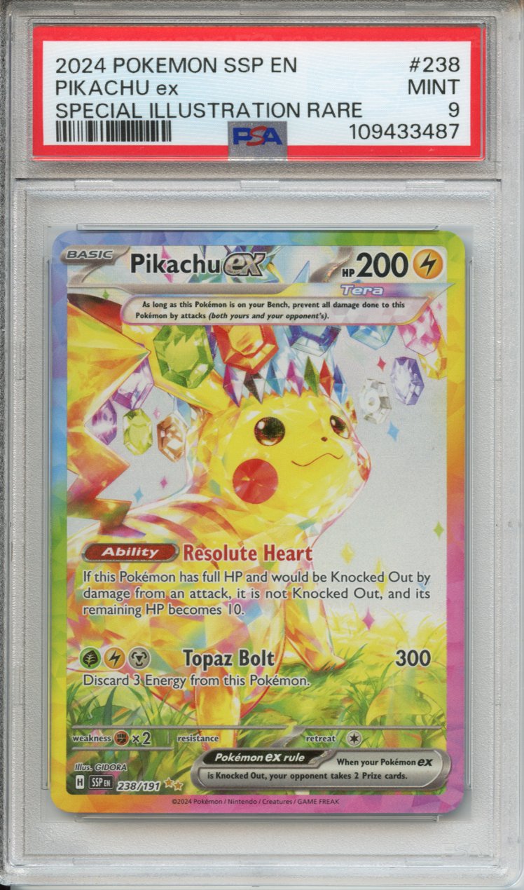 Pokemon Graded: Pikachu ex PSA 9