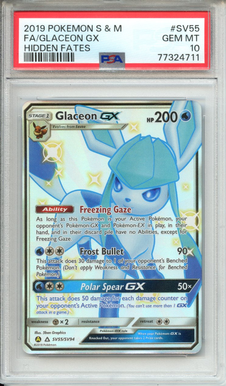 Pokemon Graded: Shiny Glaceon GX PSA 10