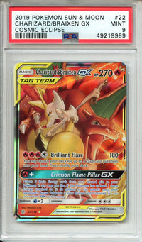 Pokemon Graded: Charizard & Braixen GX PSA 9