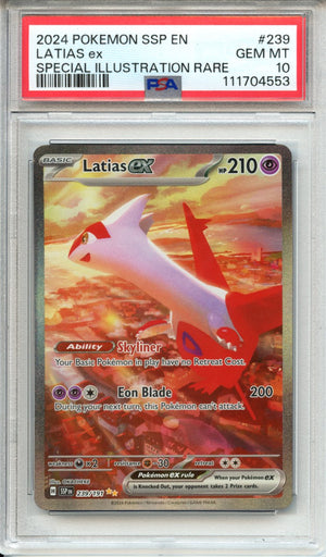 Pokemon Graded: Latias ex 239/191 Surging Sparks (2024) Holo SIR PSA 1 Double Infinity Gaming Pokemon Graded: Latias ex 239/191 Surging Sparks (2024) Holo SIR PSA 1 Double Infinity Gaming