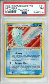Pokemon Graded: Gold Star Mew PSA 7