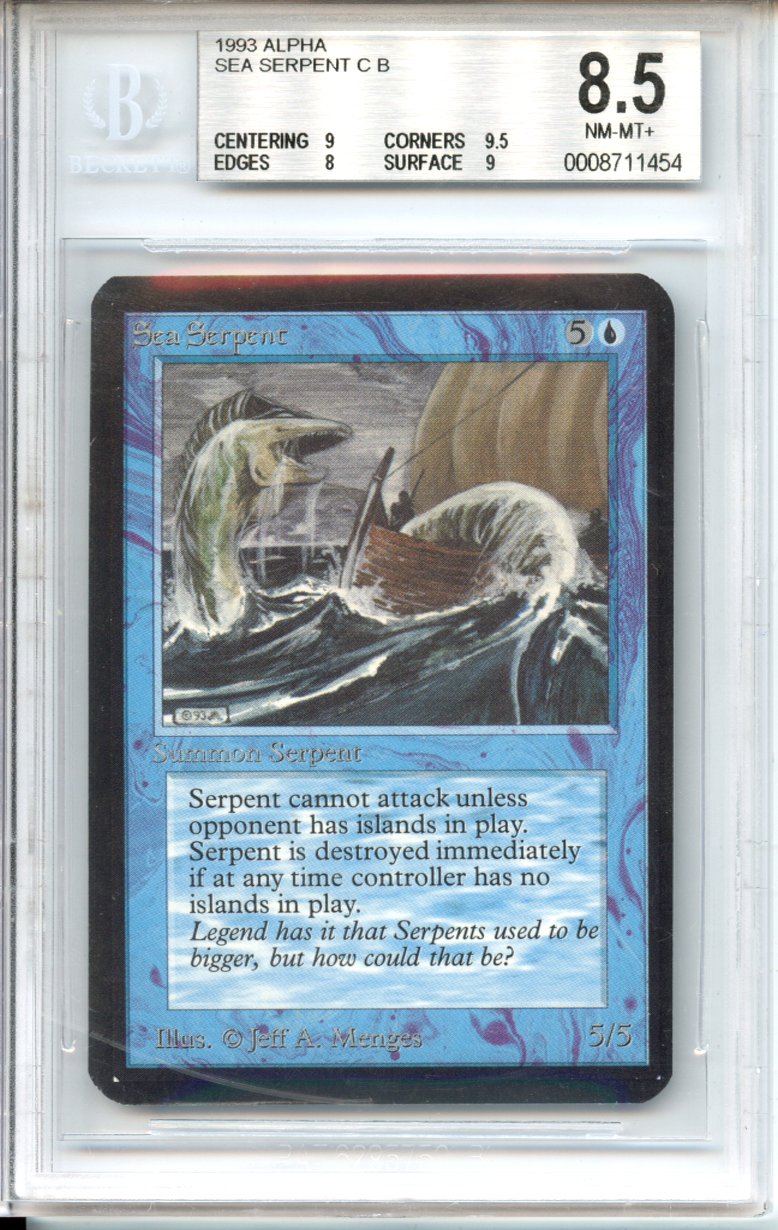 Magic Graded: Alpha Sea Serpent Beckett 8.5