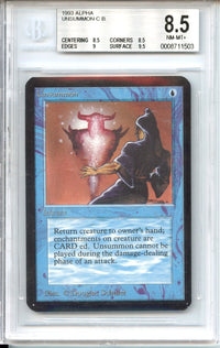 Magic Graded: Alpha Unsummon Beckett 8.5