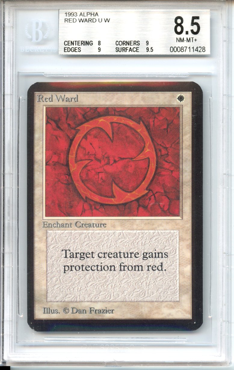 Magic Graded: Alpha Red Ward Beckett 8.5