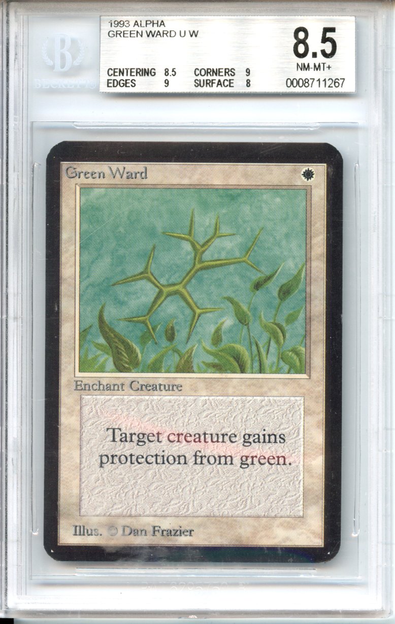 Magic Graded: Alpha Green Ward Beckett 8.5