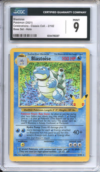 Pokemon Graded: Celebrations Blastoise CGC 9