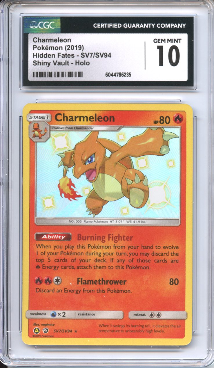 Pokemon Graded: Shiny Charmeleon CGC 10