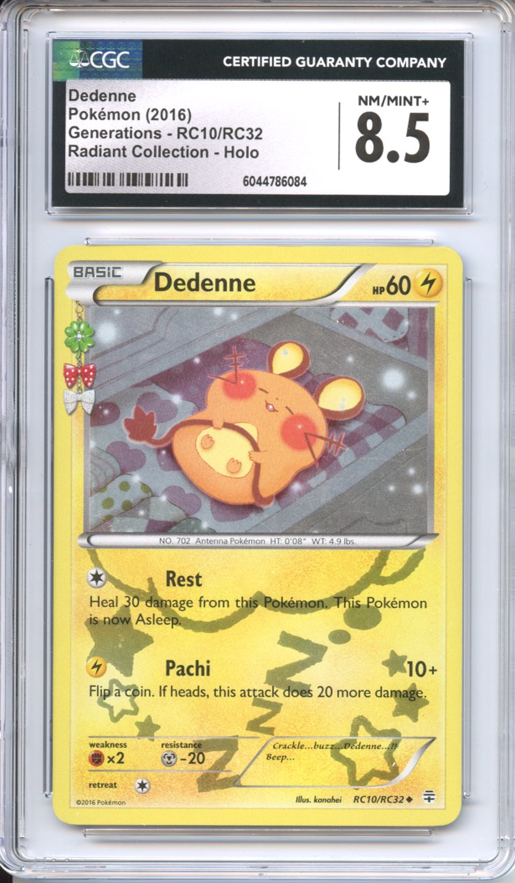 Pokemon Graded: RC Dedenne CGC 8.5