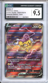Pokemon Graded: Raikou V CGC 9.5