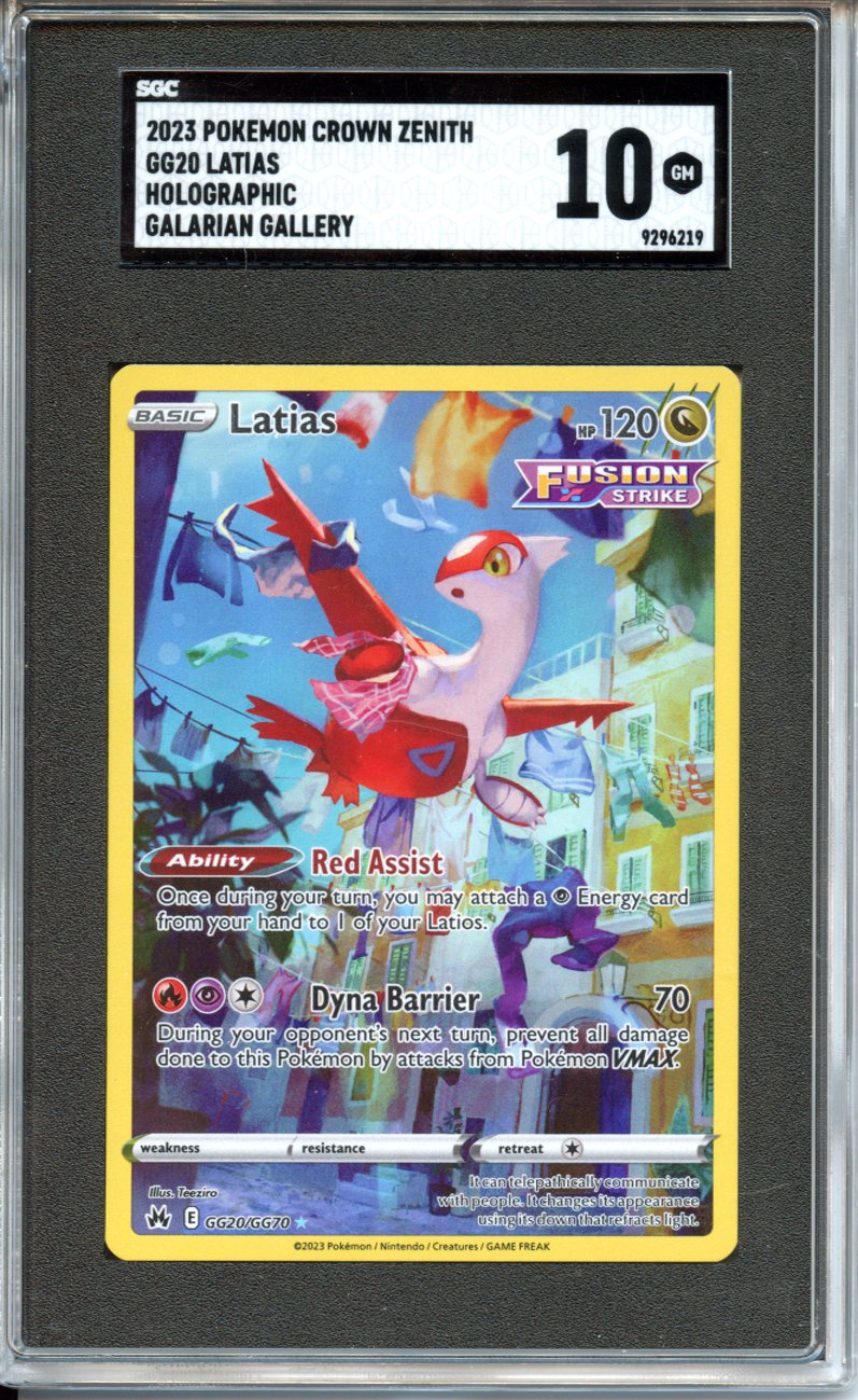Pokemon Graded: Latias GG20/GG70 Crown Zenith (2023) Galarian Gallery Holo SGC 10