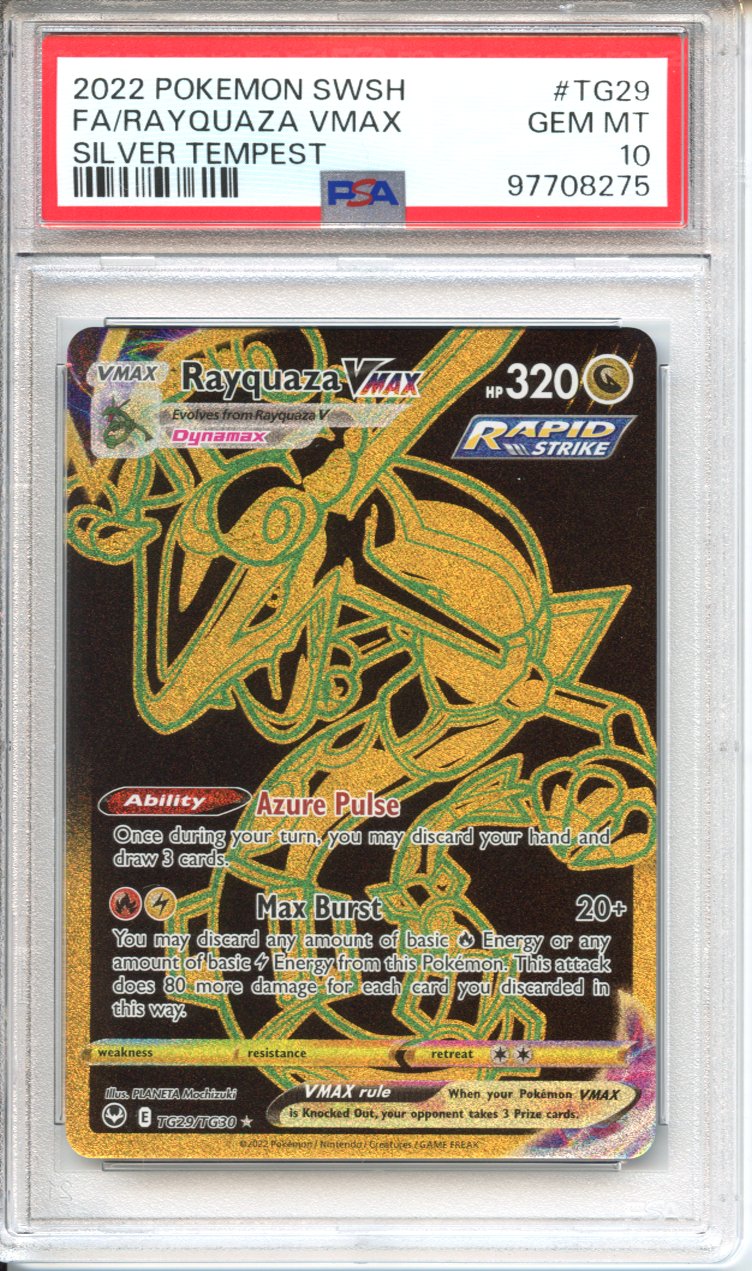 Pokemon Graded: Rayquaza Vmax PSA 10