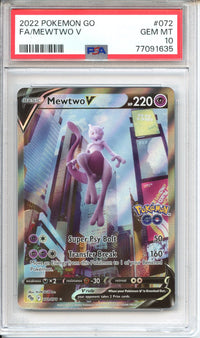 Pokemon Graded: Mewtwo V PSA 10 – Double Infinity Gaming