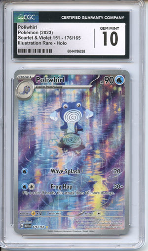 Pokemon Graded: Poliwhirl CGC 10 Double Infinity Gaming Pokemon Graded: Poliwhirl CGC 10 Double Infinity Gaming