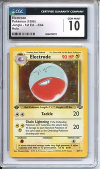 Pokemon Graded: 1st Edition Electrode CGC 10