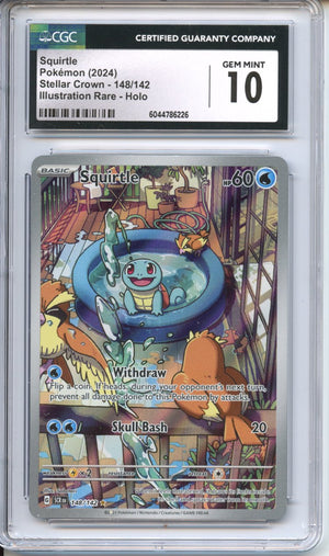 Pokemon Graded: Squirtle CGC 10 Double Infinity Gaming Pokemon Graded: Squirtle CGC 10 Double Infinity Gaming