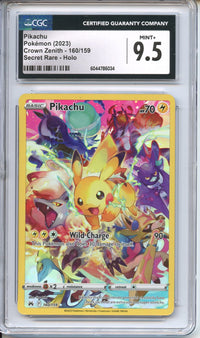 Pokemon Graded: Pikachu 160/159 Crown Zenith (2023) Secret Rare Holo C Double Infinity Gaming Pokemon Graded: Pikachu 160/159 Crown Zenith (2023) Secret Rare Holo C Double Infinity Gaming
