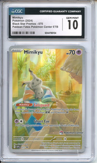 Pokemon Graded: Mimikyu CGC 10