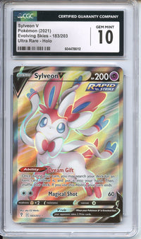 Pokemon Graded: Sylveon V CGC 10 Double Infinity Gaming Pokemon Graded: Sylveon V CGC 10 Double Infinity Gaming