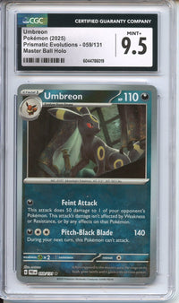 Pokemon Graded: (Master Ball) Umbreon CGC 9.5
