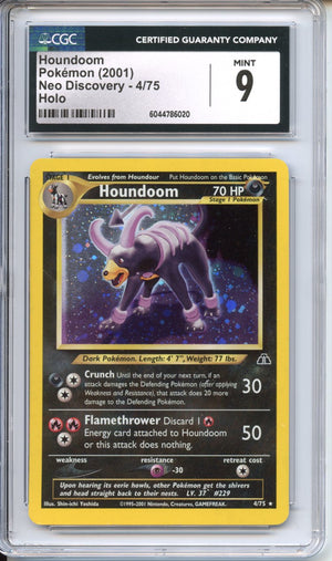 pokemon houndoom card Pokemon Graded: Houndoom CGC 9 – Double Infinity Gaming
