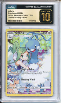 altaria pokemon card Pokemon Graded: Altaria TG11/TG30 Silver Tempest (2022) Holo CGC Prist – Double Infinity Gaming