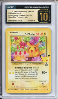Pokemon Graded: (Birthday Pikachu) CGC 10