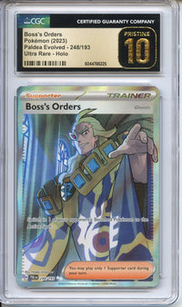 Pokemon Graded: Boss's Orders CGC 10