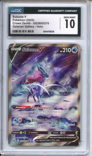 Pokemon Graded: Suicune V CGC 10 Double Infinity Gaming Pokemon Graded: Suicune V CGC 10 Double Infinity Gaming