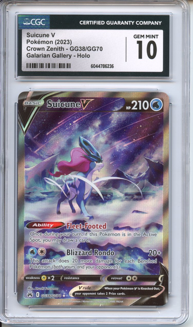 Pokemon Graded: Suicune V CGC 10