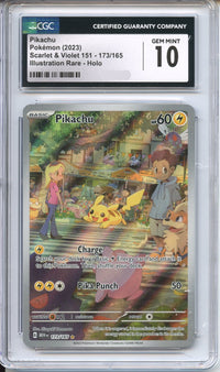 Pokemon Graded: Pikachu 173/165 Scarlet & Violet 151 (2023) IR Holo CG Double Infinity Gaming Pokemon Graded: Pikachu 173/165 Scarlet & Violet 151 (2023) IR Holo CG Double Infinity Gaming