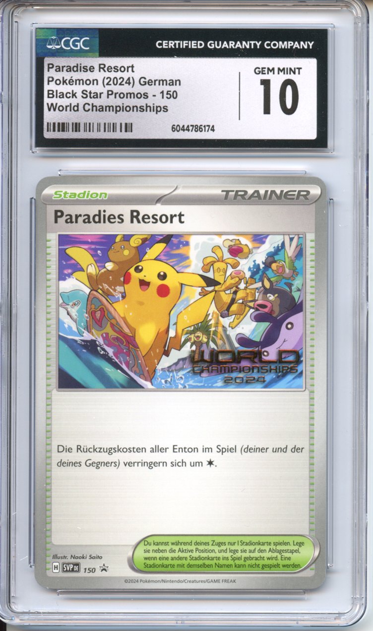 Pokemon Graded: Paradise Resort German CGC 10