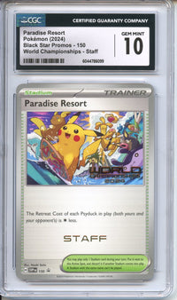Pokemon Graded: Paradise Resort STAFF CGC 10