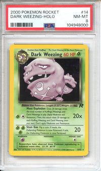Pokemon Graded: Dark Weezing PSA 8