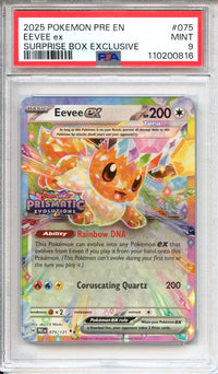 Pokemon Graded: Eevee ex (Stamped) PSA 9