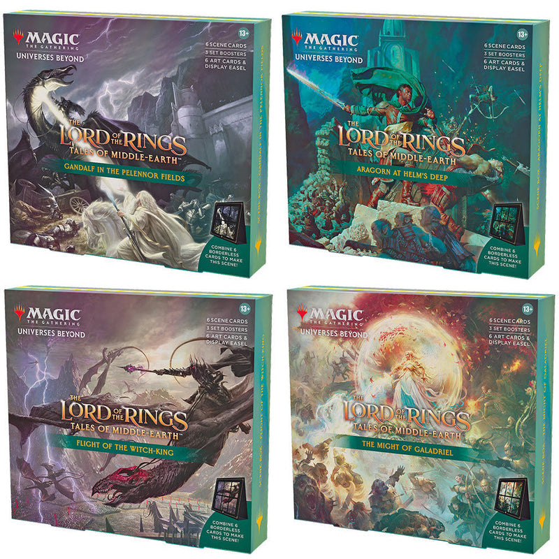Magic the Gathering: Lord of the Rings Holiday Scene Box Set of 4 (Presale)