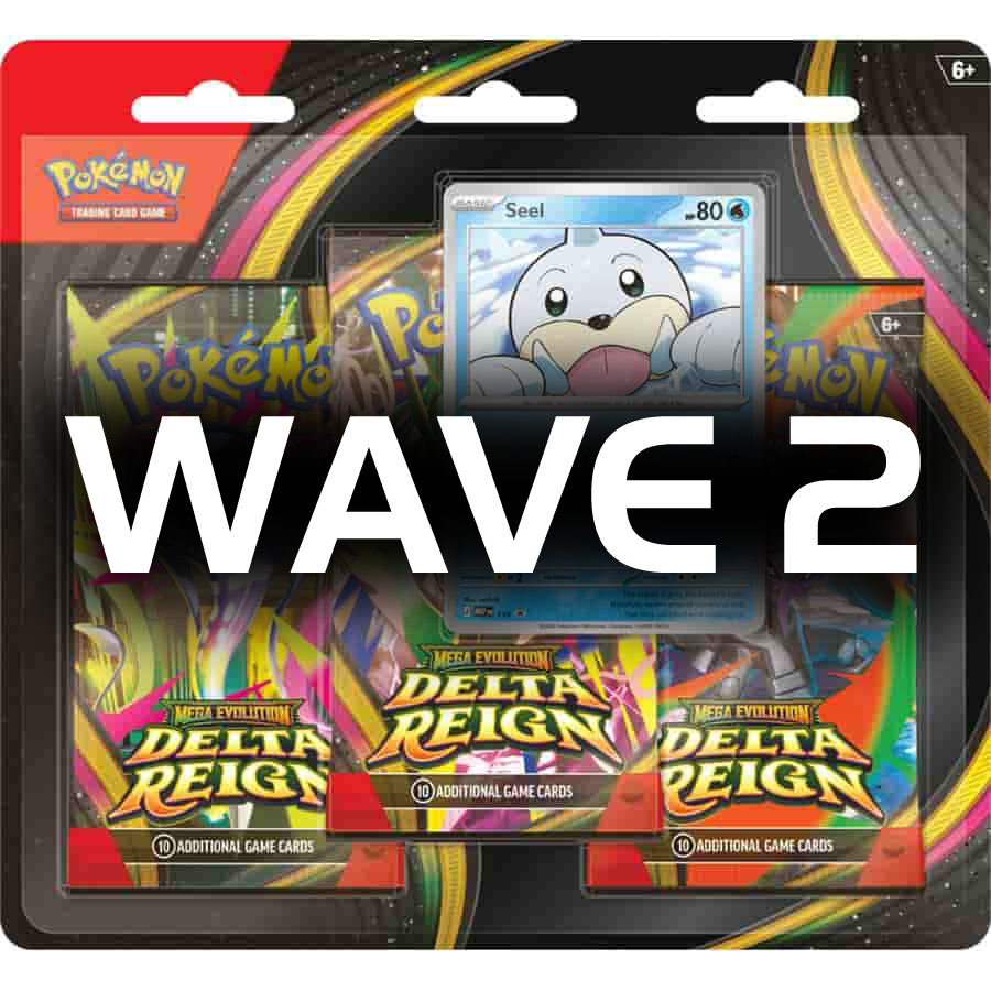 WAVE 2 Pokemon: Mega Evolution Delta Reign (ME06) Three-Pack - (WAVE 2 - Ships by January 31st)