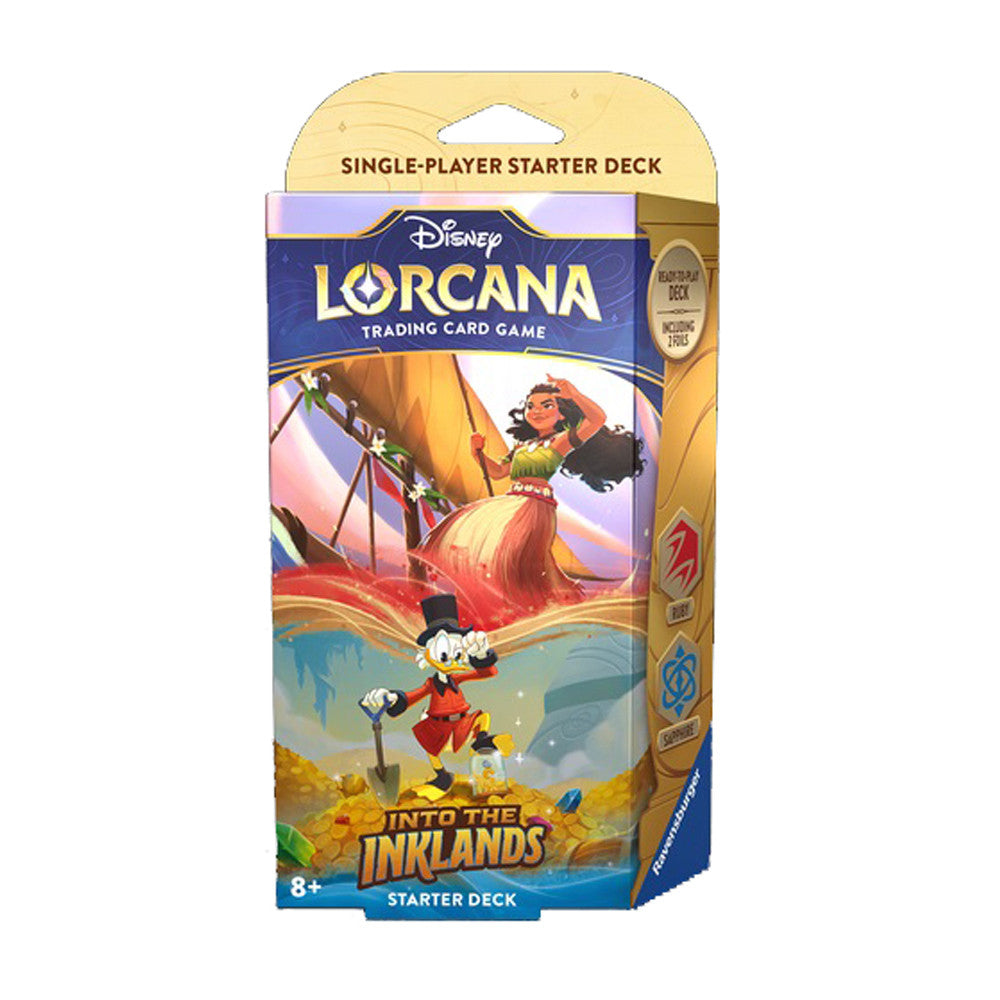 Disney Lorcana: Into the Inklands Ruby & Sapphire Starter Deck (Presale)