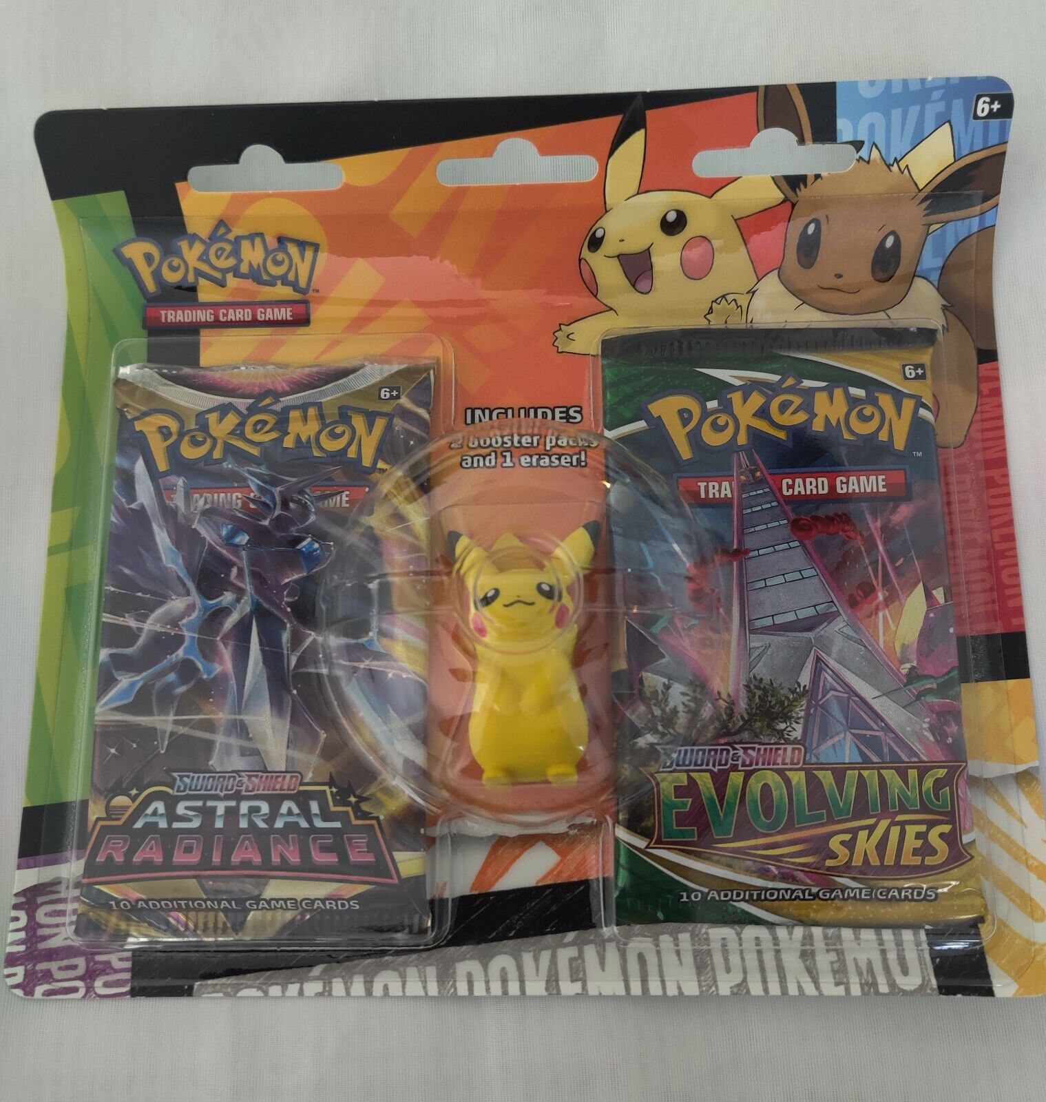 pokemon 2 booster packs and 1 eraser Pokemon: Pokémon Back to School 2 Booster Packs + Eraser Pikachu Astra – Double Infinity Gaming