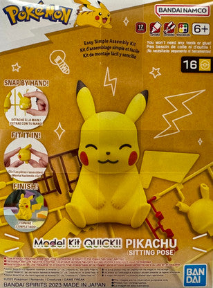 Pokemon: Model Kit QUICK!! - Pikachu (Sitting Pose)